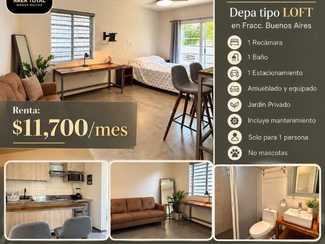 Departamento en renta Buenos Aires, Monterrey, Nuevo León, 64800, México