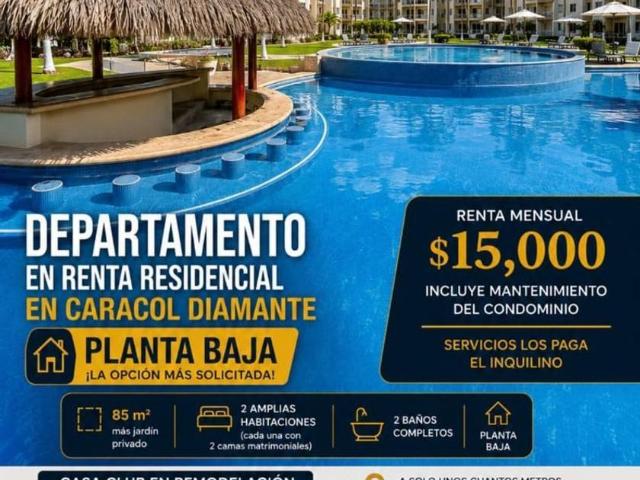 Departamento en renta Granjas Del Márquez, Acapulco De Juárez