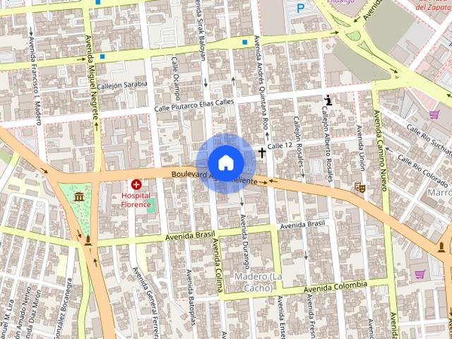 Departamento en renta disponible en Aguascalientes #3119, Colonia Madero Cacho, C.P. 22040