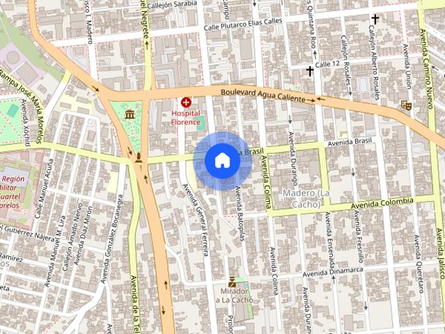 Departamento en renta disponible en Aguascalientes #3119, Colonia Madero Cacho, C.P. 22040