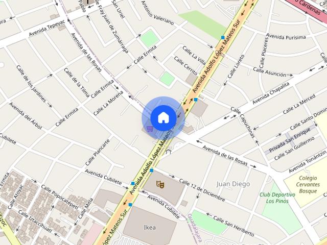 Departamento en renta disponible en Avenida de las Rosas, Colonia Jardines del Bosque Centro, C.P. 44520