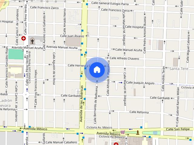 Departamento en renta disponible en Calle Bernardo de Balbuena, Colonia Santa Teresita, C.P. 44600
