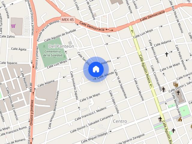Departamento en renta disponible en Cuarzo #, Colonia Lagos de Moreno Centro, C.P. 47400