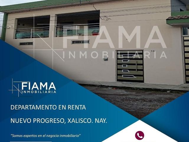 DEPARTAMENTO EN RENTA EN COL. NUEVO PROGRESO, XALISCO, NAYARIT. I