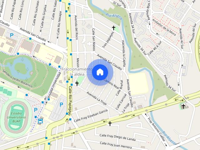 Departamento en renta en Camino Real, Puebla