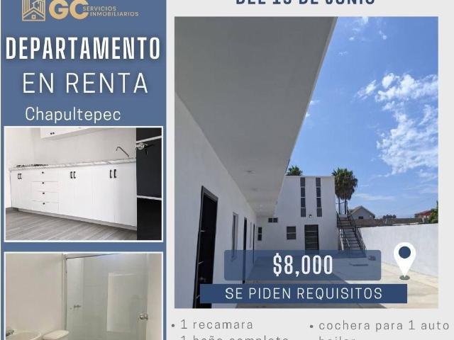 departamento en renta en chapultepec
