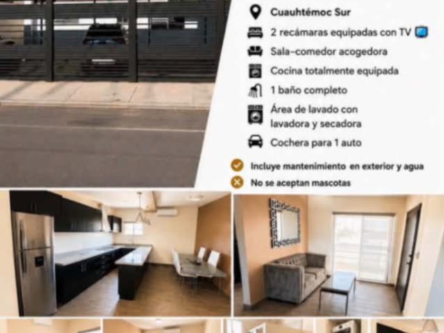 Departamento en renta en Cuauhtemoc Sur, Mexicali, Baja California