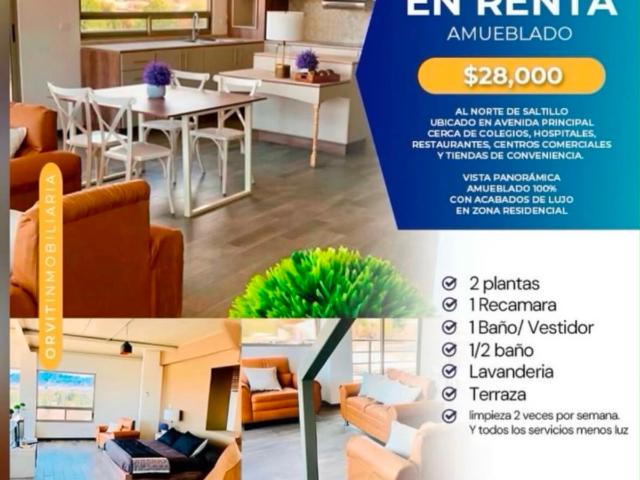 Departamento en renta en Los Rodriguez, Saltillo, Coahuila de Zaragoza