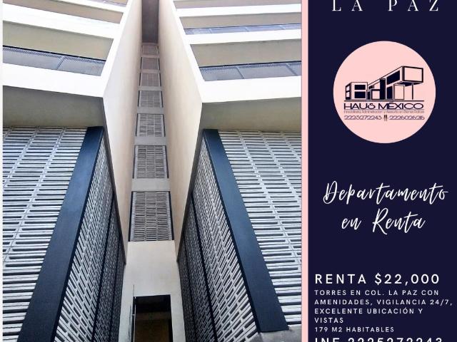 Departamento en renta en La Paz, Puebla, Puebla