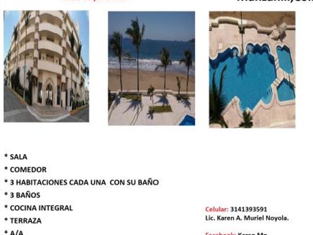 Departamento en renta en Salagua, Manzanillo, Colima
