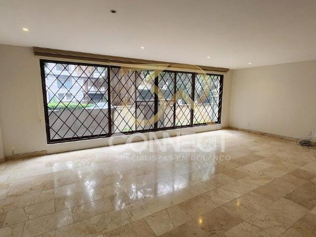 Departamento en Renta en Polanco 3R/2.5B/2E Terraza Balcón 185m2