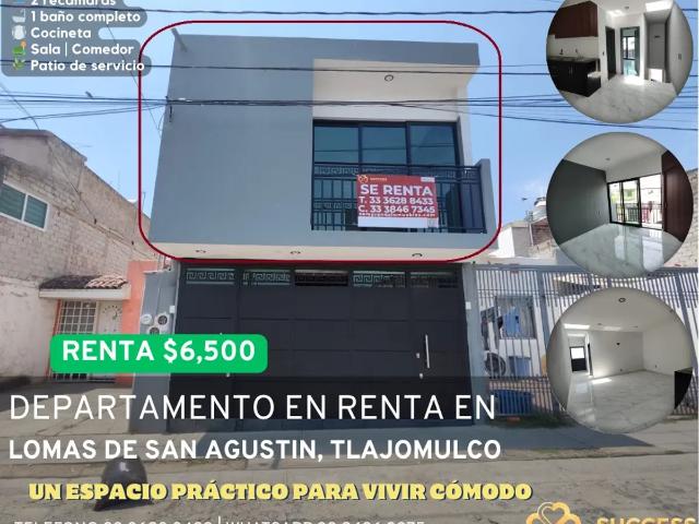 Departamento en Renta en Planta Alta – Lomas de San Agustín