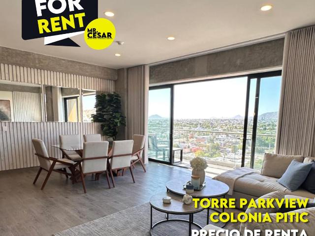 Departamento en renta en Torre Parkview Colonia Pitic