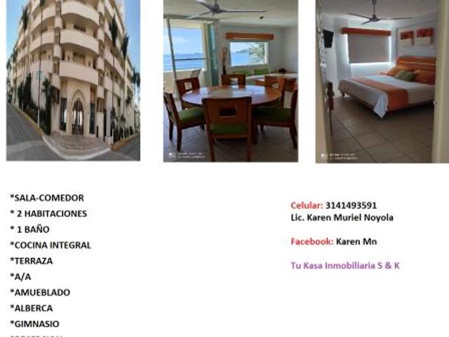 Departamento en renta en Valle Salagua, Manzanillo, Colima