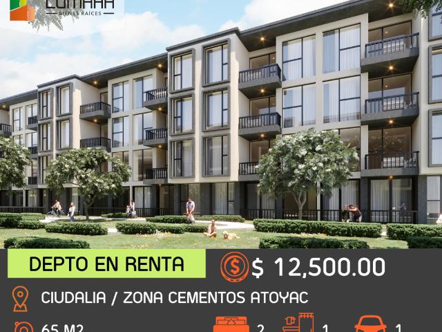 Departamento en renta en Zona Cementos Atoyac, Puebla, Puebla