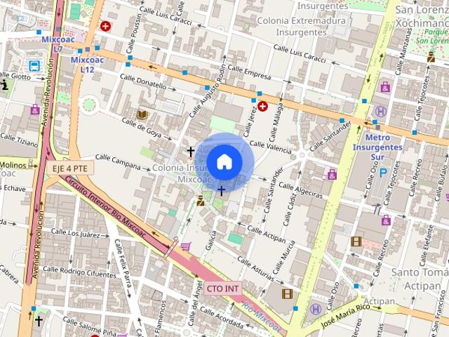 Departamento en renta Insurgentes Mixcoac Primer piso 2A