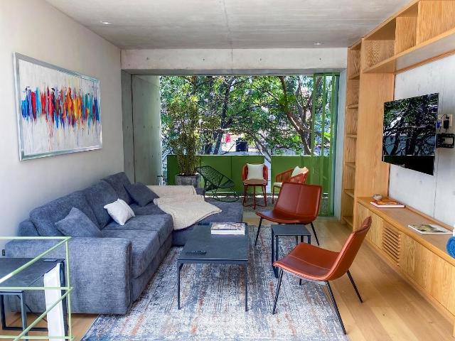 Departamento en Renta AMUEBLADO II Balcón y Terraza en La Condesa