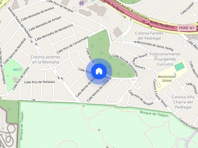 Departamento en renta, Jardines en la Montaña, Pico de Verapaz