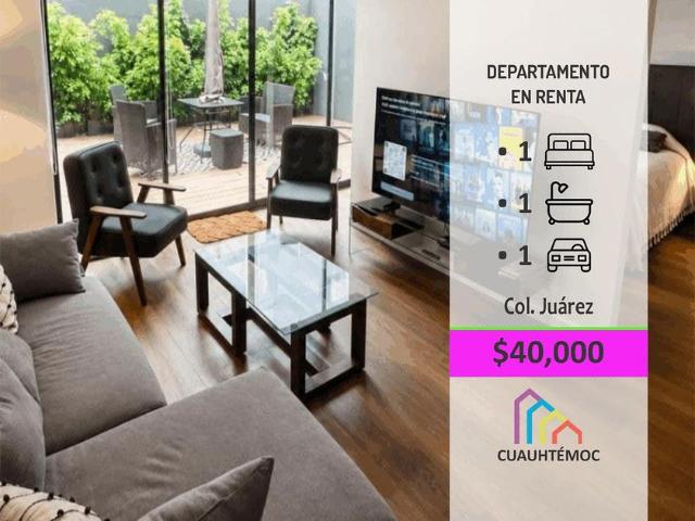Departamento en renta Juárez, Cuauhtémoc, Cdmx