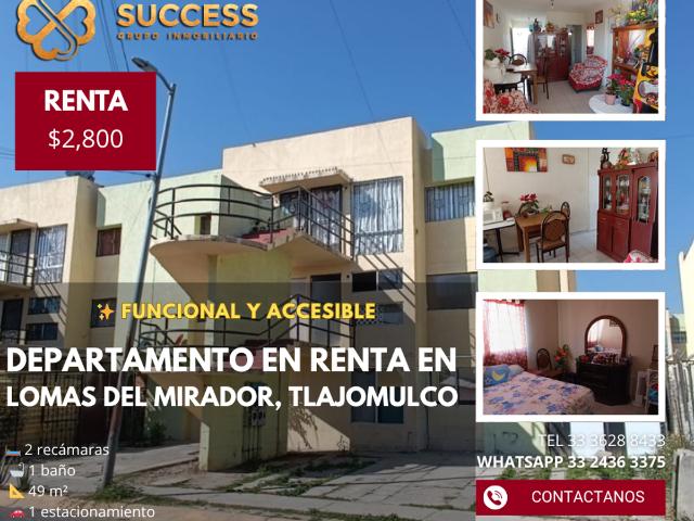 Departamento en Renta – Lomas del Mirador, Tlajomulco