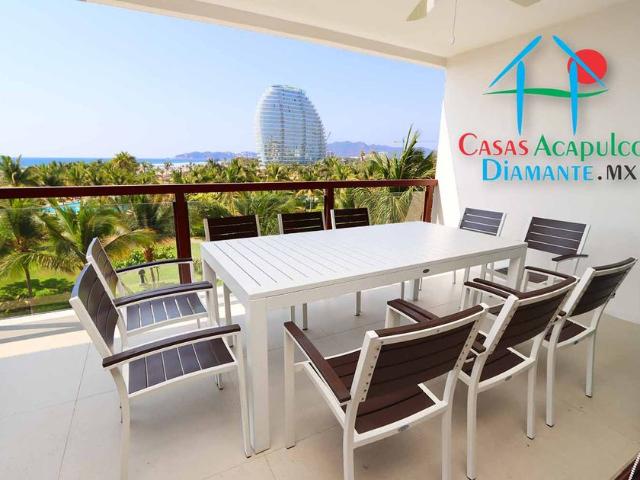 Departamento en renta La Isla Residences, Costera De Las Palmas, Playa Diamante, Aeropuerto, Acapulco, Guerrero, México