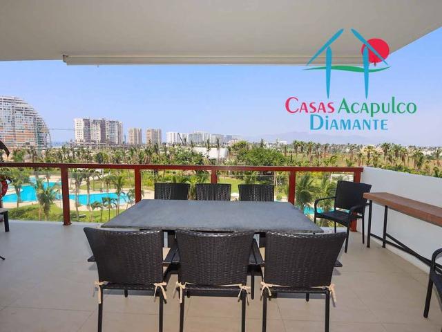 Departamento en renta La Isla Residences, Costera De Las Palmas, Playa Diamante, Aeropuerto, Acapulco, Guerrero, México