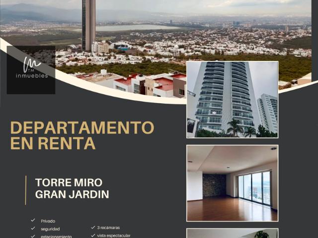 Departamento en renta México, Guanajuato, León, Lomas Del Gran Jardin, Jardín De Los Abetos, Torre Miro