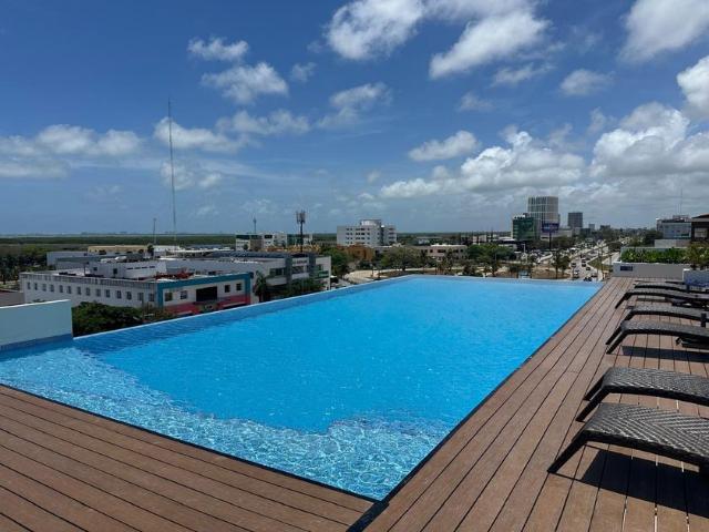 Departamento en renta San Francisco Plaza & Condos, Avenida Tulúm Sm 11, Centro, Cancún, Quintana Roo, México