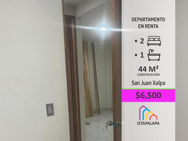Departamento en renta San Juan Xalpa Iztapalapa