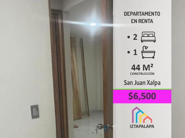 Departamento en renta San Juan Xalpa, Iztapalapa