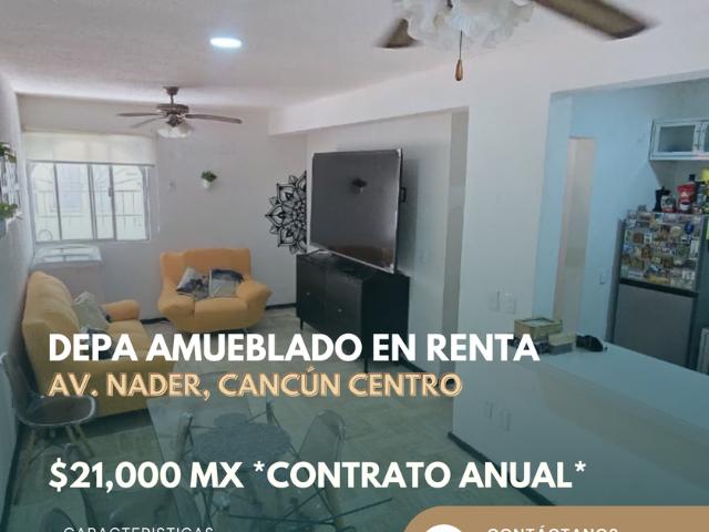 Departamento en renta Supermanzana 3 Centro, Cancún
