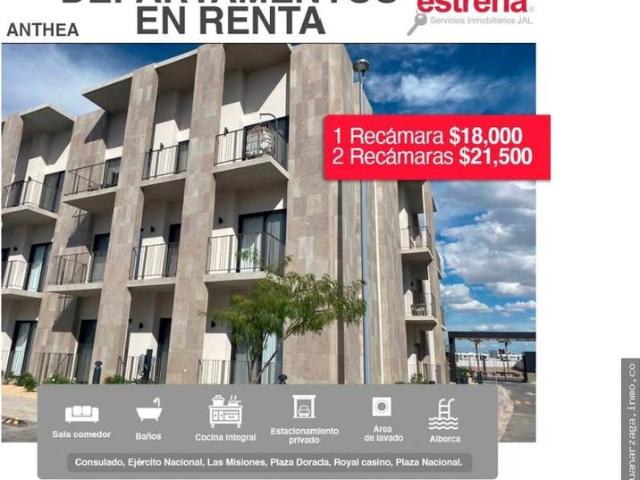 Departamento en renta Partido Iglesias, Juárez, Chihuahua