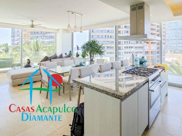 Departamento en renta Península Acapulco, Playa Diamante, Acapulco, Guerrero, México
