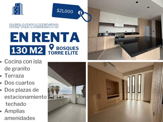 Departamento en renta Torre Élite, Paseo Sierra Hermosa, Los Bosques, Aguascalientes, México