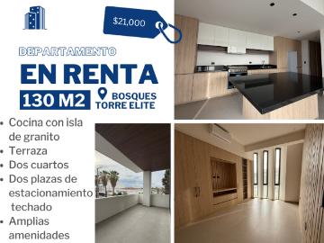 Departamento en renta Torre Élite, Paseo Sierra Hermosa, Los Bosques, Aguascalientes, México