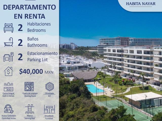 Departamento en renta, Terramar, Nuevo Nayarit