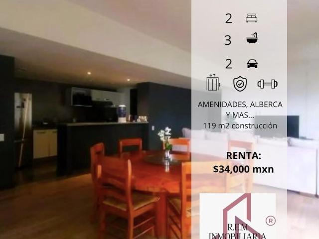 Departamento en renta Tizapan, Álvaro Obregón, Cdmx