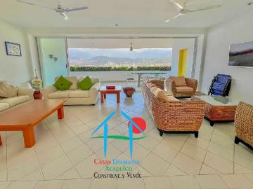Departamento en renta vacacional y mensual con 3 recámaras, terraza y vista al mar