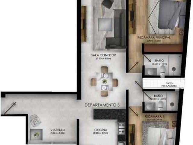 Departamento en renta Villas Del Marqués, Avenida Sierra Vista, San Luis Potosí, México