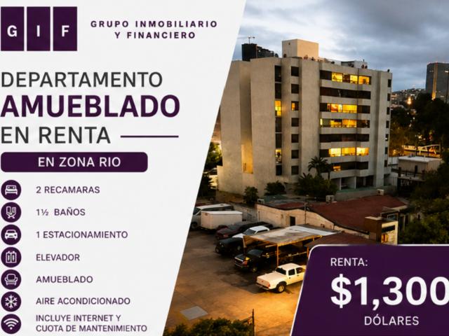 Departamento en renta Zona Urbana Rio Tijuana, Tijuana, Baja California, México
