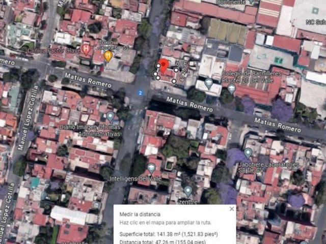 Departamento en venta, Col. Del Valle Centro, Benito Juarez