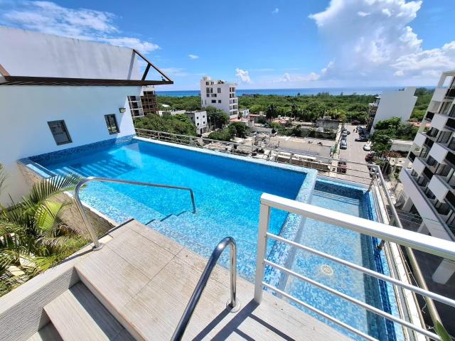 Departamento en venta con vista al mar en el centro de Playa del Carmen