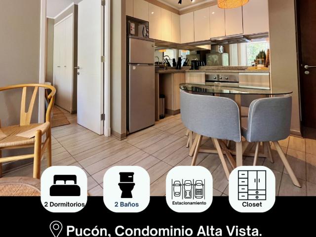 Departamento en venta condominio alta vista pucón