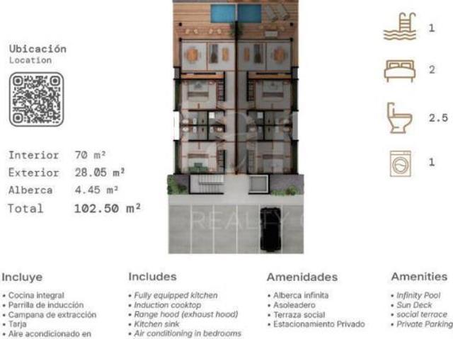 Departamento en venta Chiflón 101, Zipolite, Oaxaca