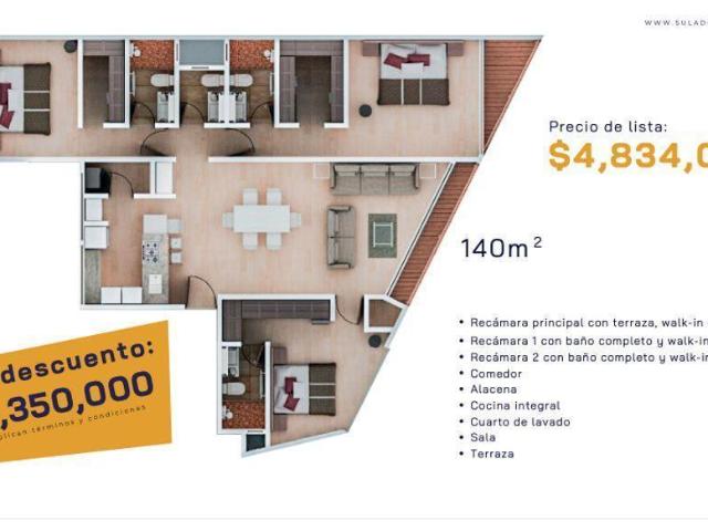 Departamento en Venta en Col. Morelos, Toluca, Grand View