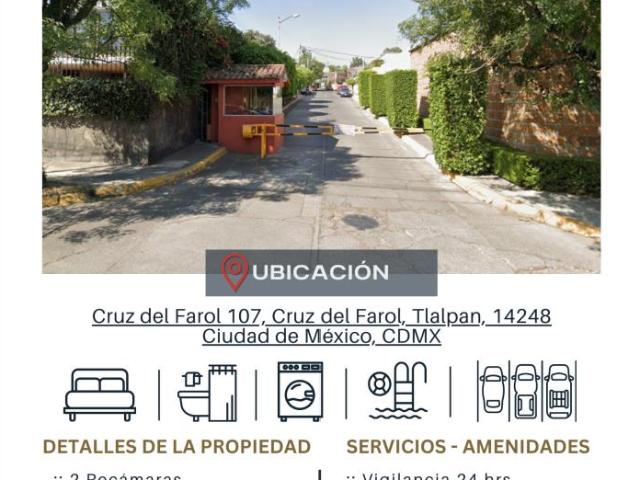 Departamento en venta en Cruz del Farol, Tlalpan, Ciudad de México