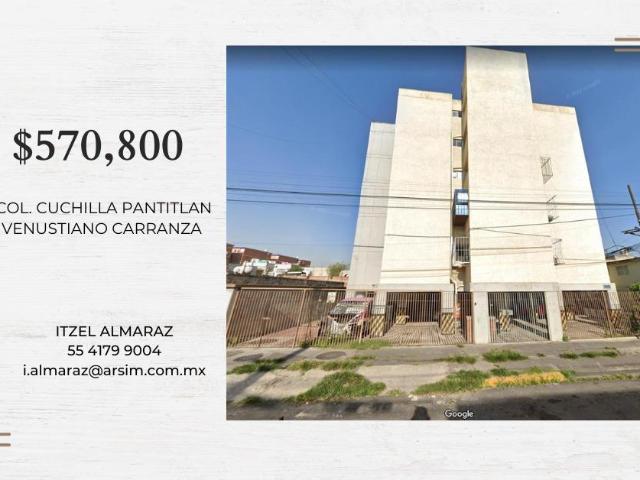 Departamento en venta en Cuchilla Pantitlan, Venustiano Carranza, Ciudad de México