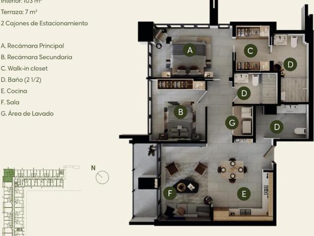 Departamento en venta en Cumbres en Monterrey