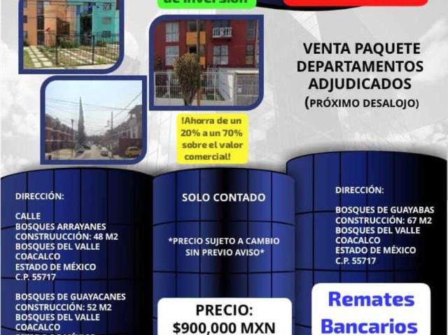 Departamento en venta en Bosques del Valle 1a Sección, Coacalco de Berriozábal, México