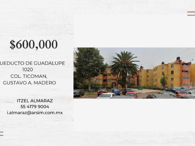 Departamento en venta en Guadalupe Ticoman, Gustavo A. Madero, Ciudad de México